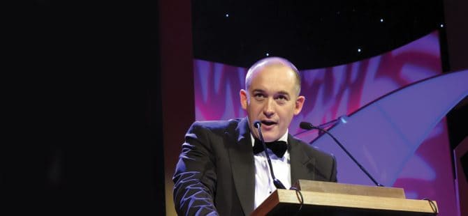 Eoin Goulding, speaking at the 2013 Business & Finance Awards