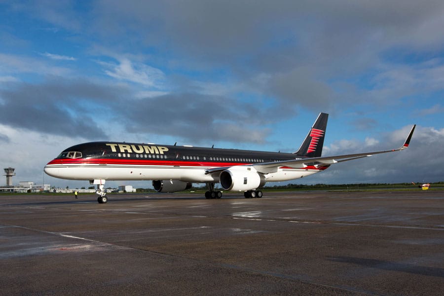 The Trump private jet touches down at Shannon Airport