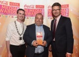 CIPR DIGITAL JOURNALIST/BLOGGER OF THE YEAR: Barry McCaffrey, 'The Detail' with Chris Love CIPR NI chair and Joris Minne, JPR.