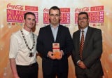 CIPR LOCAL NEWSPAPER JOURNALIST OF THE YEAR: Ciaran O’Neill, 'Derry News' with Chris Love CIPR NI and Des Brown, Firmus Energy.