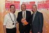 CIPR LOCAL NEWSPAPER OF THE YEAR: A representitive from 'Down Recorder' with Chris Love CIPR NI and Paddy Doody, Spar Northern Ireland.