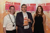 CIPR NEWSPAPER JOURNALIST OF THE YEAR: Liam Clarke, 'The Belfast Telegraph' with Chris Love, CIPR NI and Nicci Gregg, Coca Cola.