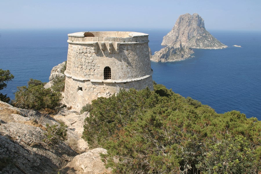A view of Es Vedrà from Cala d’Hort
