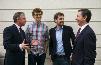 Ian Hyland, Paddy Cosgrave, Oisin Hanrahan and Bill Archer at the Ireland INC Sumit