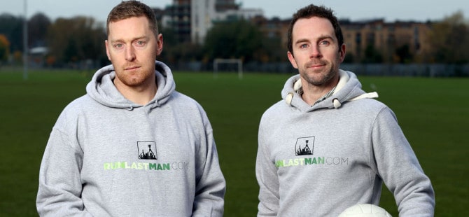 Dan Holden and Graham Carrick, co-founders of RunLastMan.com