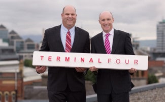 Mike Taylor, vice president of worldwide sales, TERMINALFOUR, and Piero Tintori, director and founder, TERMINALFOUR