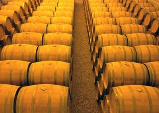 whiskey barrels distillery