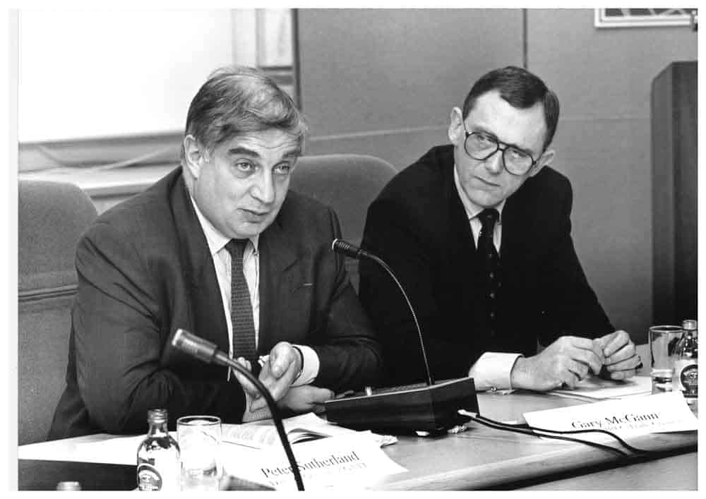 Peter-Sutherland-SC-and-GarryMcCann_Ibec-Trade-Council-Chairman-1994