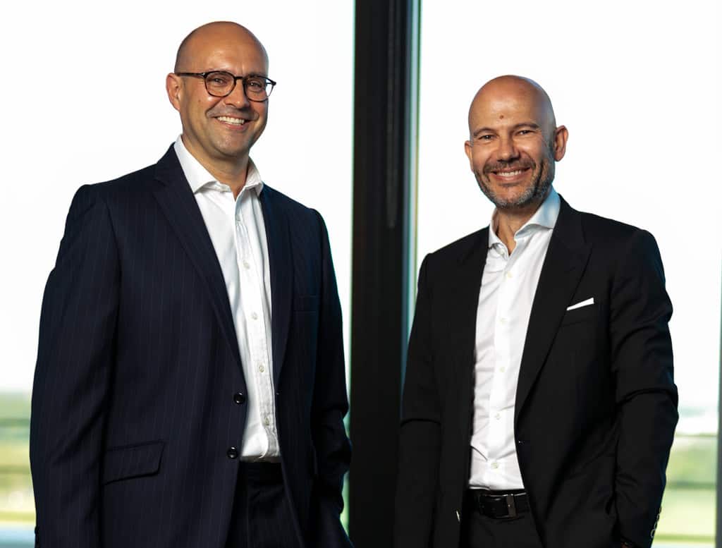SGG Group's CEO Serge Krancenblum and First Name Group's CEO Mark Pesco