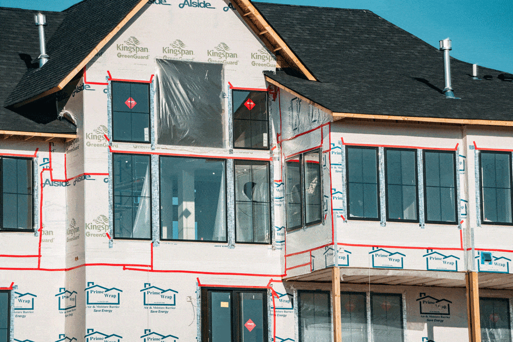 Kingspan insulation panels used in construction on a US site. Photo: Tony Webster. 