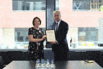Gallery: Ian Hyland presents Business Person of the Month, May 2019 Award to Margaret Sweeney of Ires REIT plc