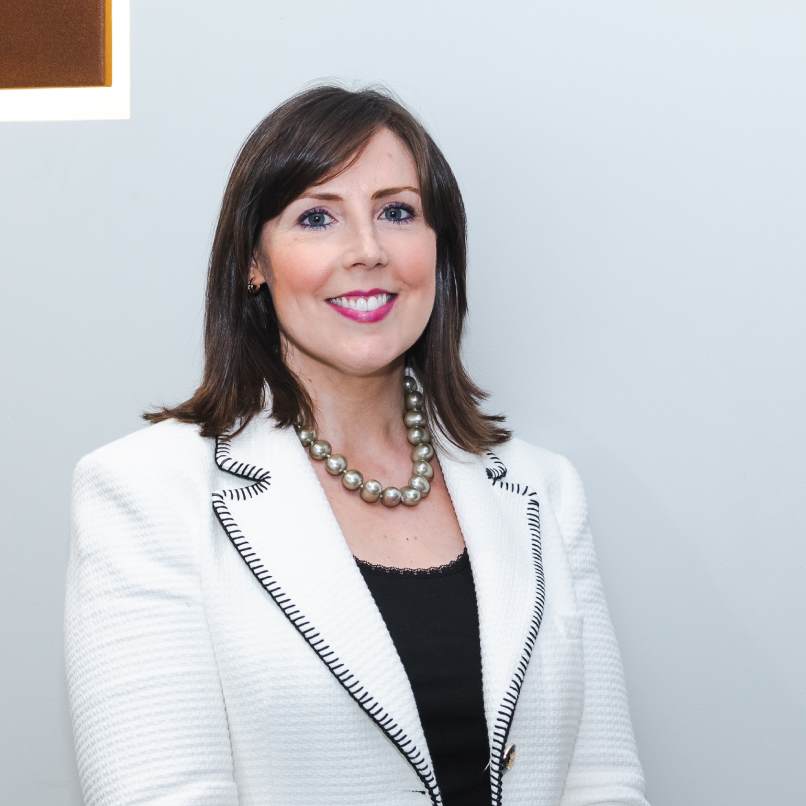 A headshot of Isabelle Galagher similing because she is appointed by Quintain Ireland as Head of Development