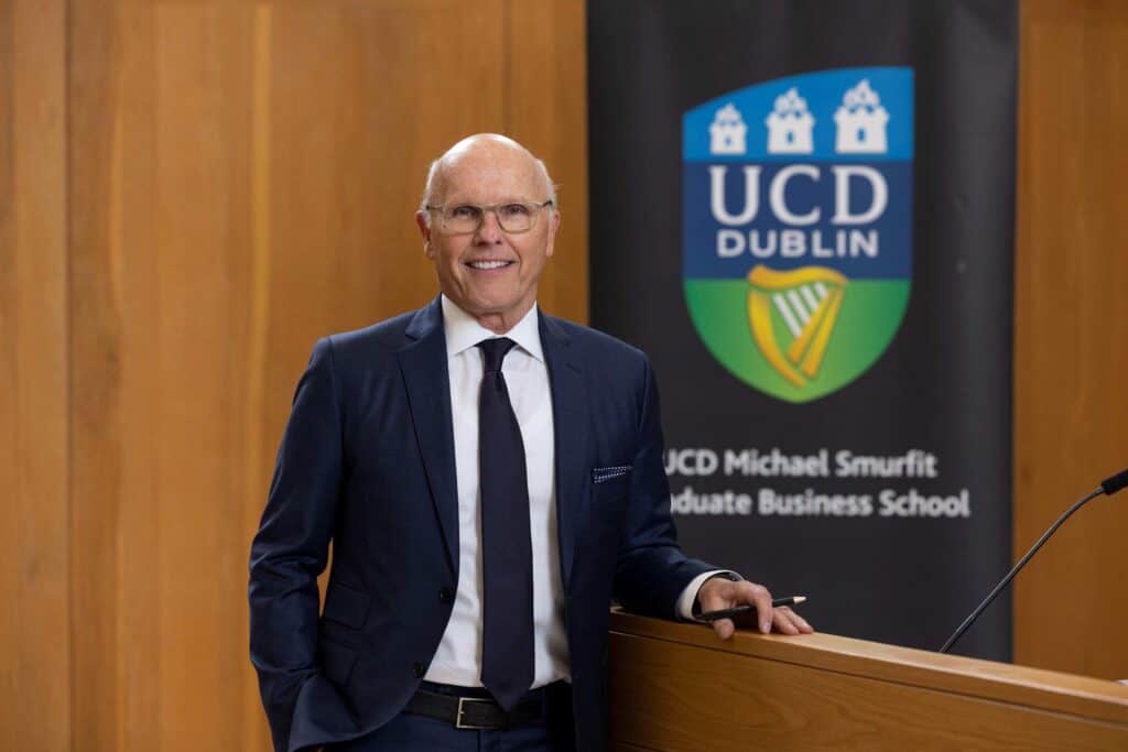 Picture Caption: David McCourt, Adjunct Professor to support leadership in Artificial Intelligence at UCD Michael Smurfit Graduate Business School